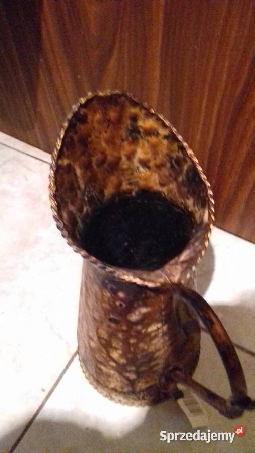 dzbanek stylizowany postarzany kolor miedzi brązowy Warszawa