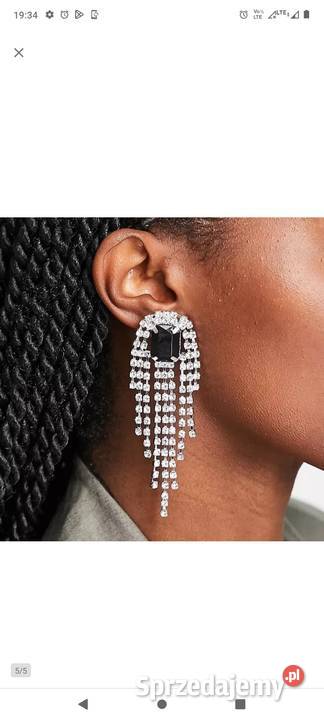 ASOS Długie Bogato zdobione kolczyki wieczorowe Kraków