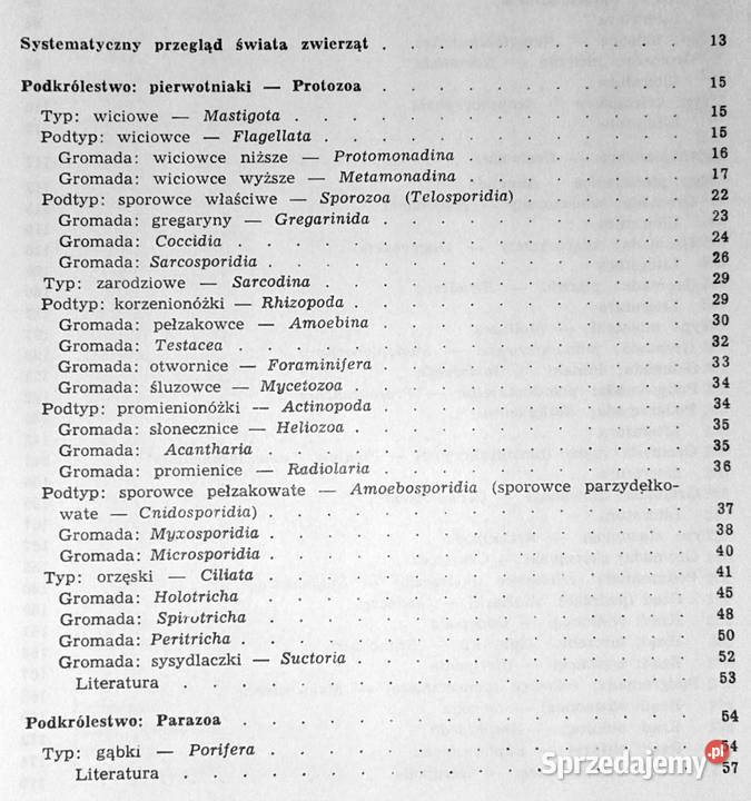 Zoologia Tom 12 Cęść ogólna Część systematyczna Chełm