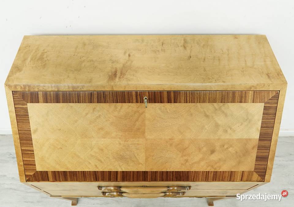 Antyk drewniany sekretarzyk z lat 40tych wielkopolskie Jerka