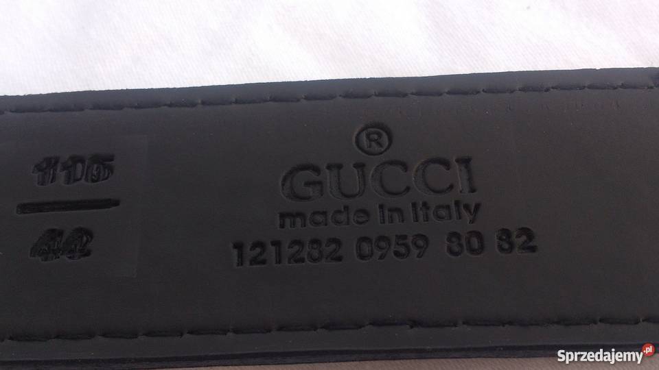 Gucci pasek skórzany czarny Unikatowy model sprzedam
