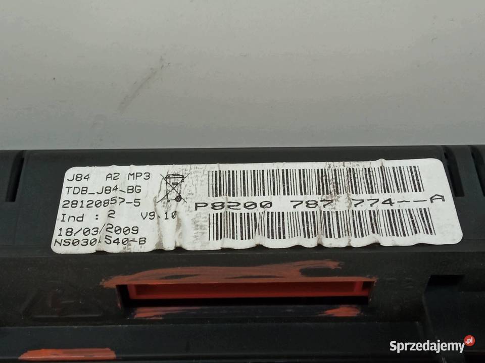 LICZNIK 8200787774 19 DCI Renault Scenic