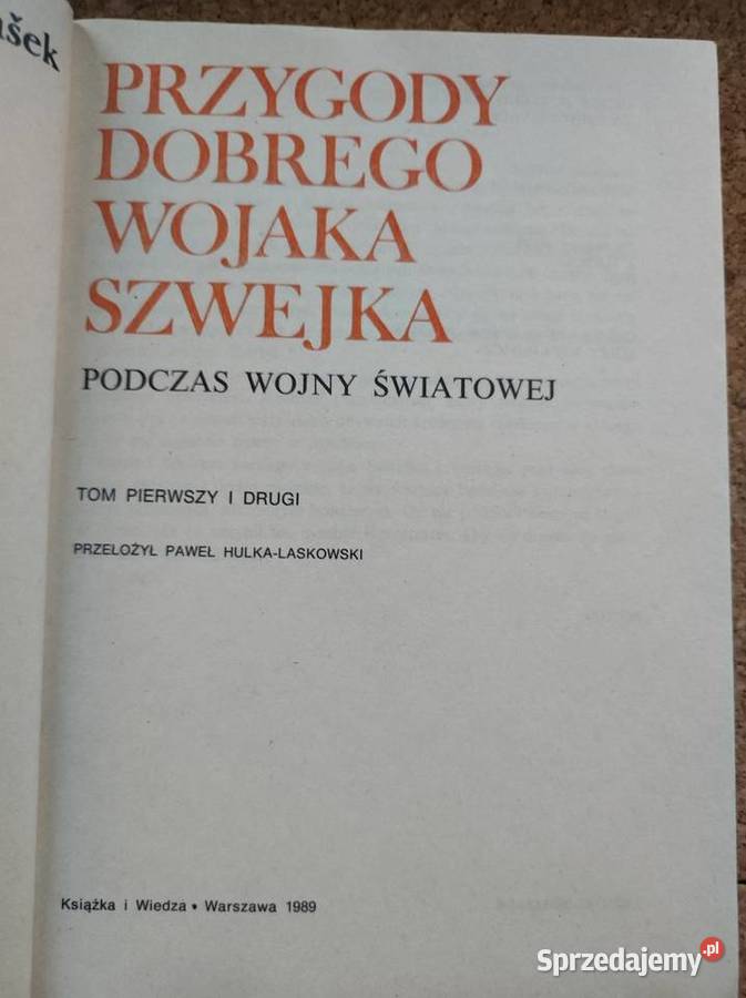 Przygody dobrego wojaka Szwejka Jaroslav Haek Kielce