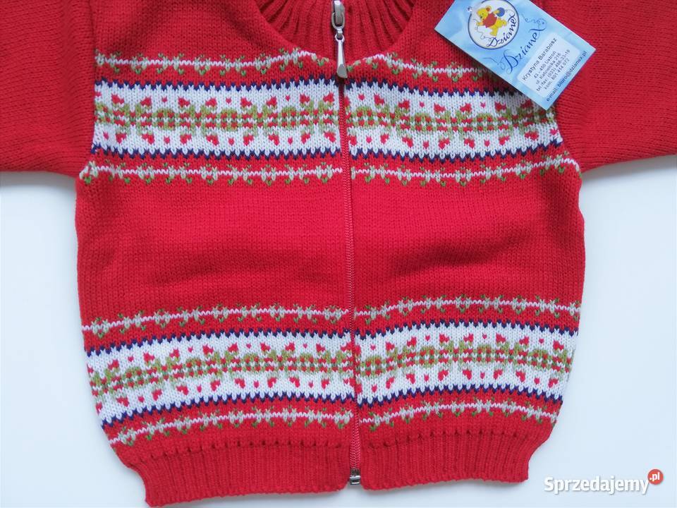Nowy sweter Świąteczny ze stójką na zamek unisex uniseks Odzież śląskie Katowice