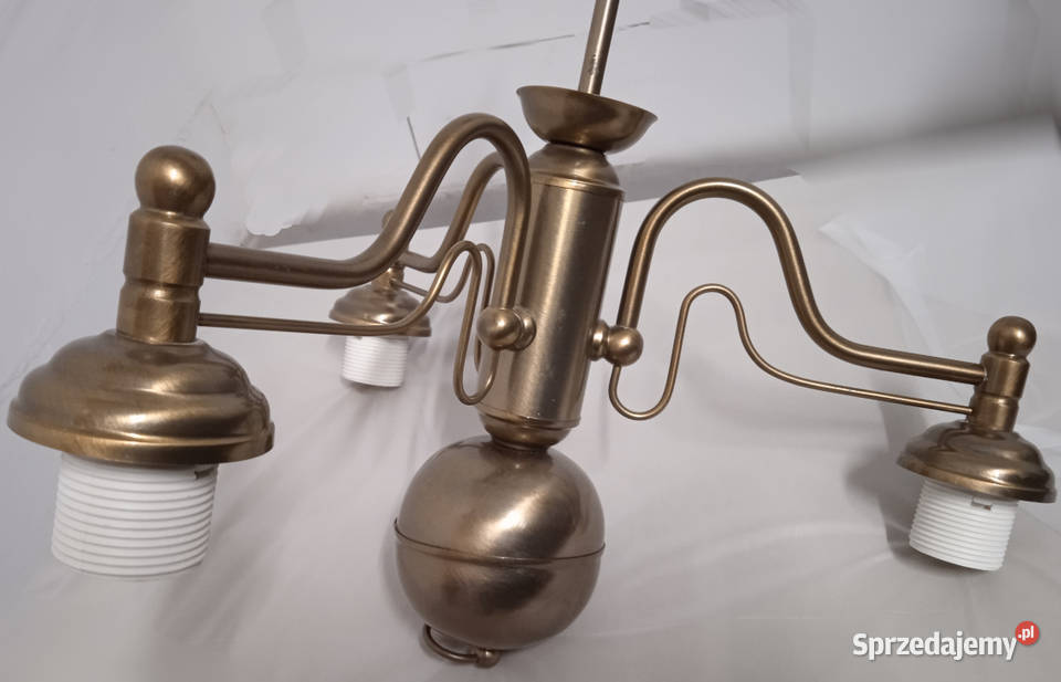 lampa sufitowa żyrandol 3 ramienny bez kloszy Kielce