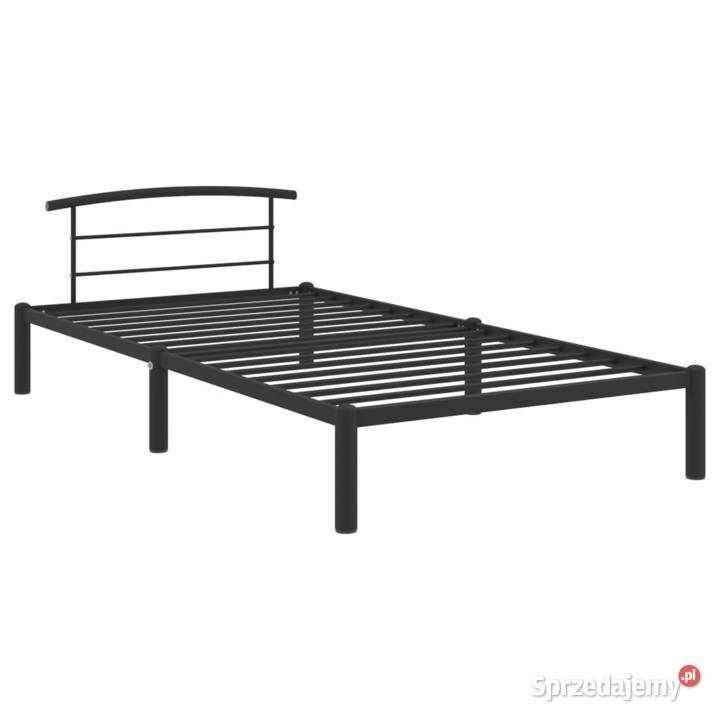 vidaXL Rama łóżka czarna metalowa 100 x 200 Warszawa