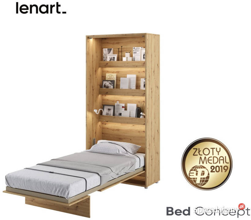 Półkotapczan Łóżko w Szafie BED CONCEPT 90x200 Katowice