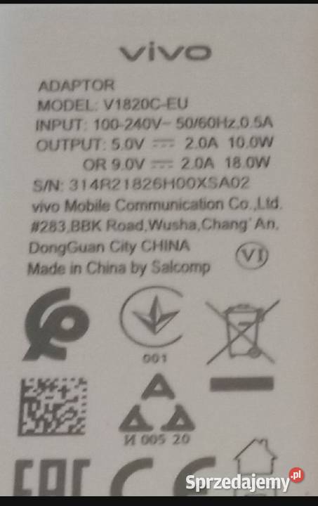 Nowa ładowarka 18v VIVO mini USB sprzedam dolnośląskie