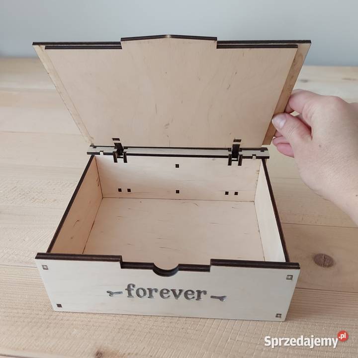 Pudełko Kocham Cię do szpiku kości Drewniane Tworkowa