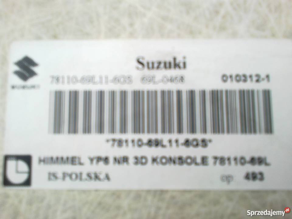 Podsufitka Suzuki Swift Sport 163dMK 7 Sprzedam Rok produkcji 2012