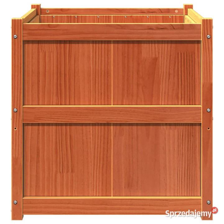 Donica ogrodowa woskowy brąz 70x70x70 lite mazowieckie