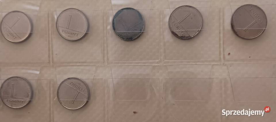 1 Forint Węgry różne roczniki obiegowe wielkopolskie Konin