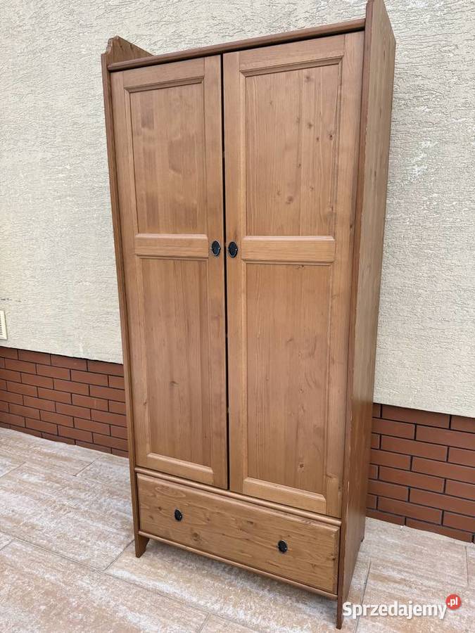 Szafa 2 drzwiowa drewniana Ikea Leksvik mazowieckie Sulbiny