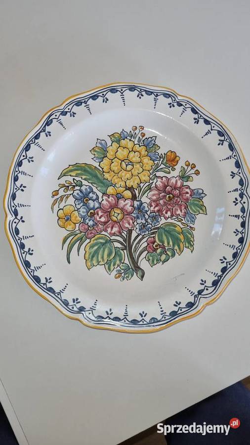 Talerz Dekoracyjny Ręcznie Malowany Wola Podłężna