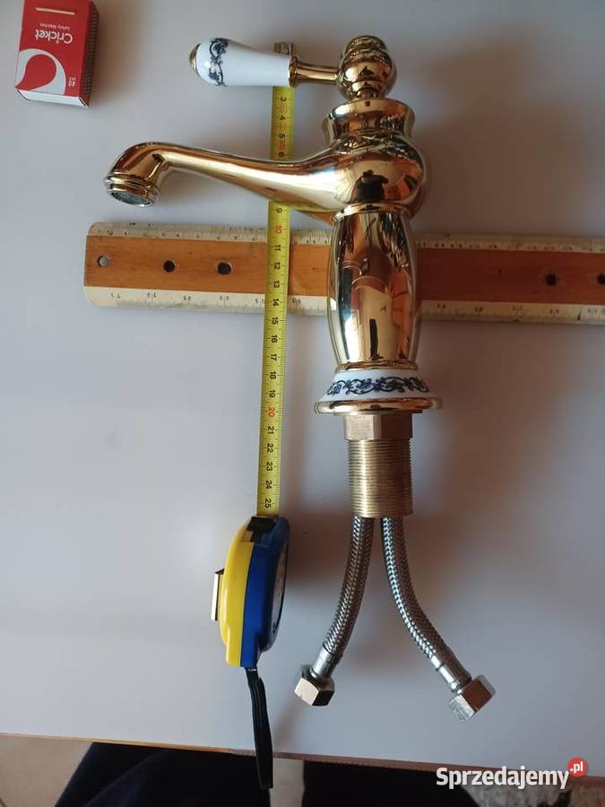 Bateria umywalkowa Mosiądz ceramika Poznań sprzedam