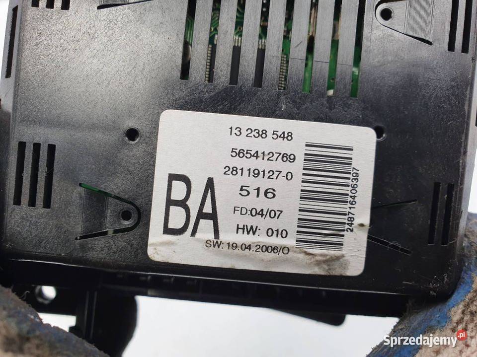 WYŚWIETLACZ PANEL OPEL ASTRA H III 13238548 kujawsko-pomorskie Lipno