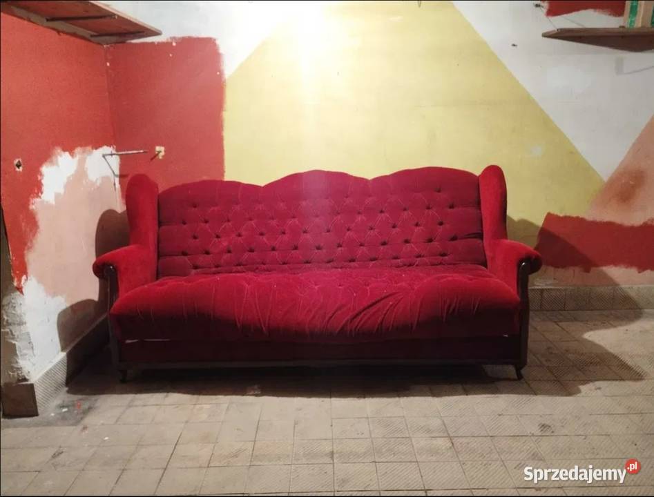 Kanapa klasycznazwykła sceniczna prywatna bordo mazowieckie Warszawa