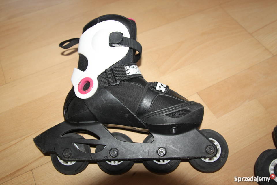 Rolki dziewczynki regulowane 343536 firmy OXELO Dla Dziecka wielkopolskie Luboń