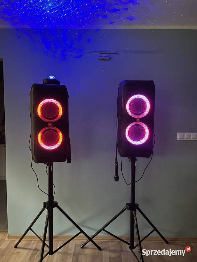 Wynajem głośników jbl 310 mikrofony statywy