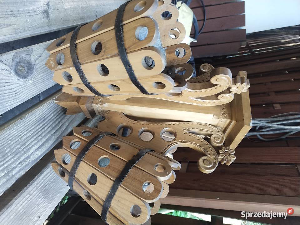 Lampa góralska styl zakopiański drewniana śląskie Katowice