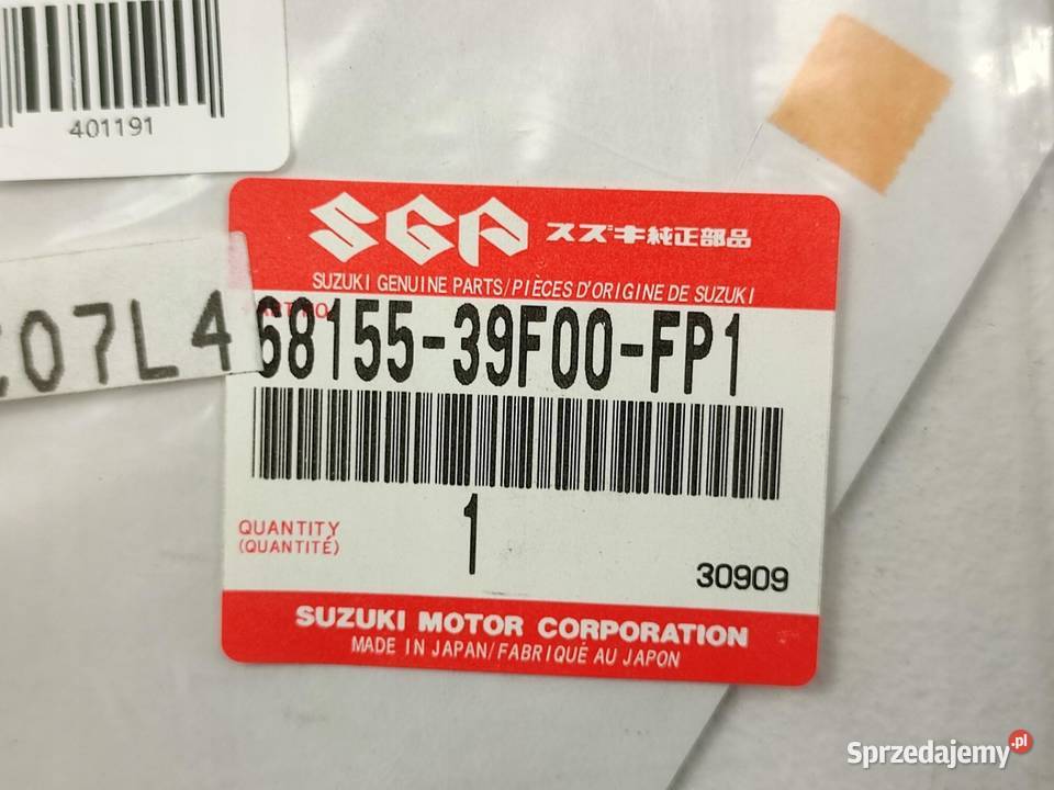 NAKLEJKA NA BŁOTNIK SUZUKI GSXR 600 20012003 sprzedam