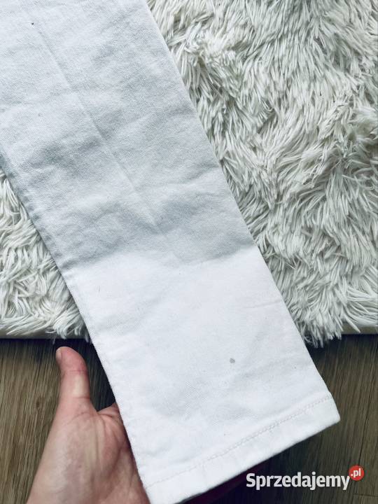 Białe spodnie jeansy 100cotton Rzeszów sprzedam
