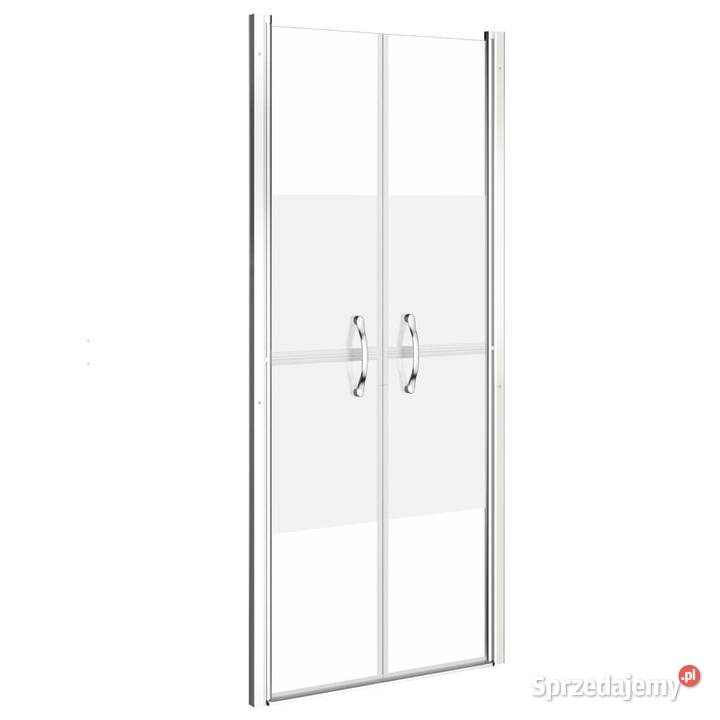 vidaXL Drzwi prysznicowe szkło częściowo mrożone Warszawa