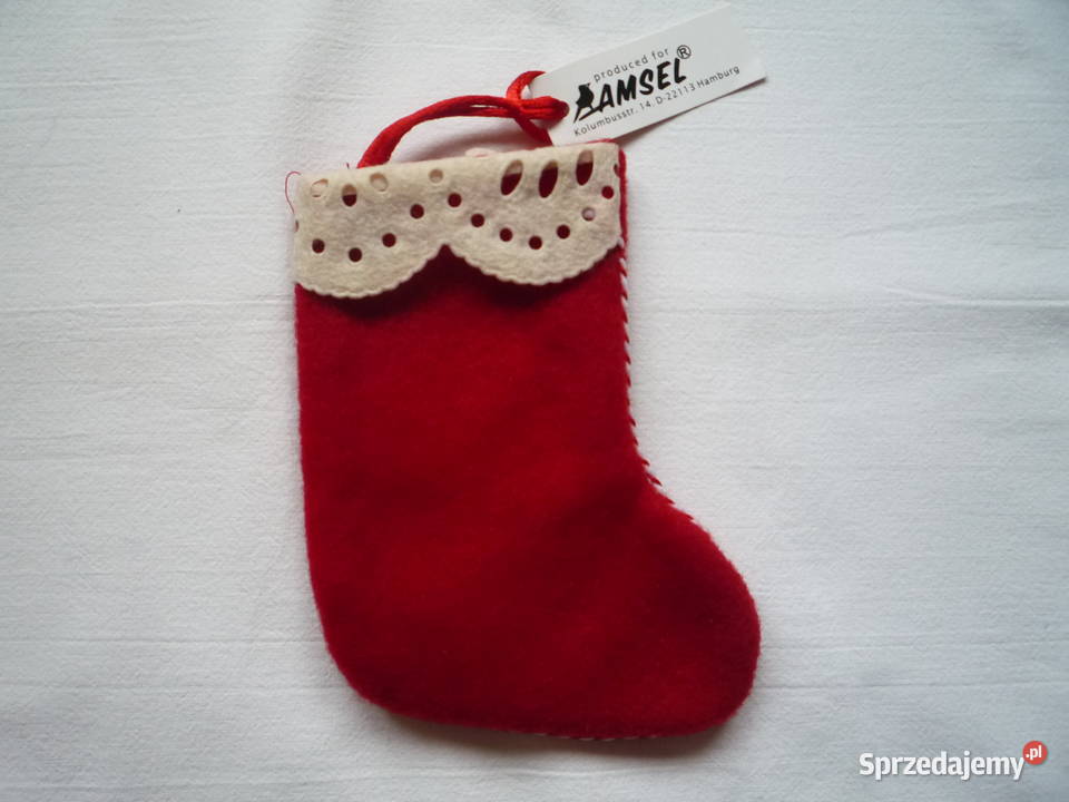 NOWY Czerwony Bucik Filcowy na Drobne prezenty Pozostałe Szczecin