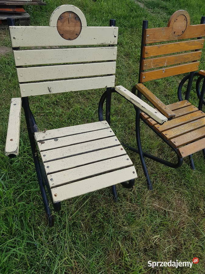 Krzesło krzesła fotel metalowe rurka z Głogowa