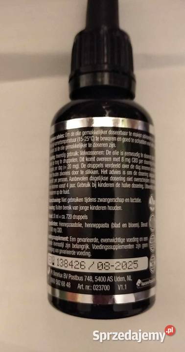 Olej konopny CBD Lucovitaal 20 5 ml Łódź sprzedam