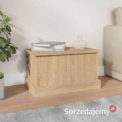 vidaXL Skrzynia dąb sonoma 50x30x28 materiał Skrzynie ogrodowe