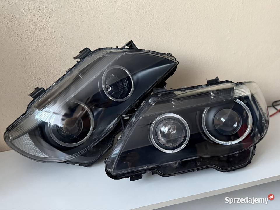 BMW E65E66 LCI Xenon Lampy Reflektory FULL BLACK osobowe Bytom