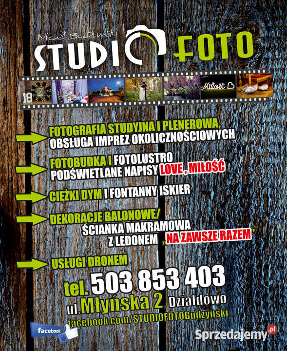 Fotografia Ślubna Fotobudka fotolustro Działdowo