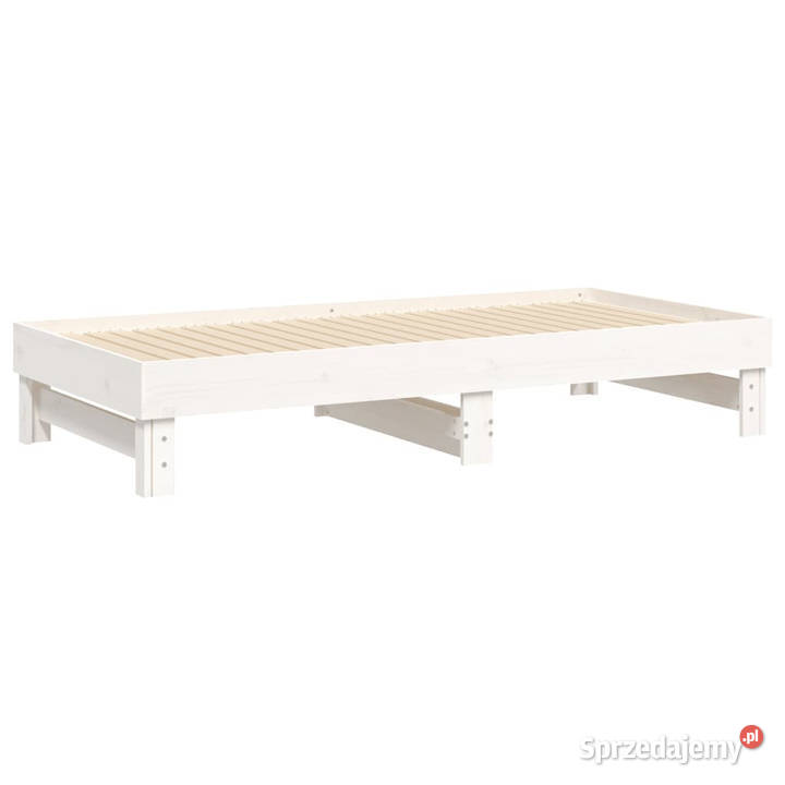 Łóżko rozsuwane białe 2x90x190 lite drewno 95cm Warszawa