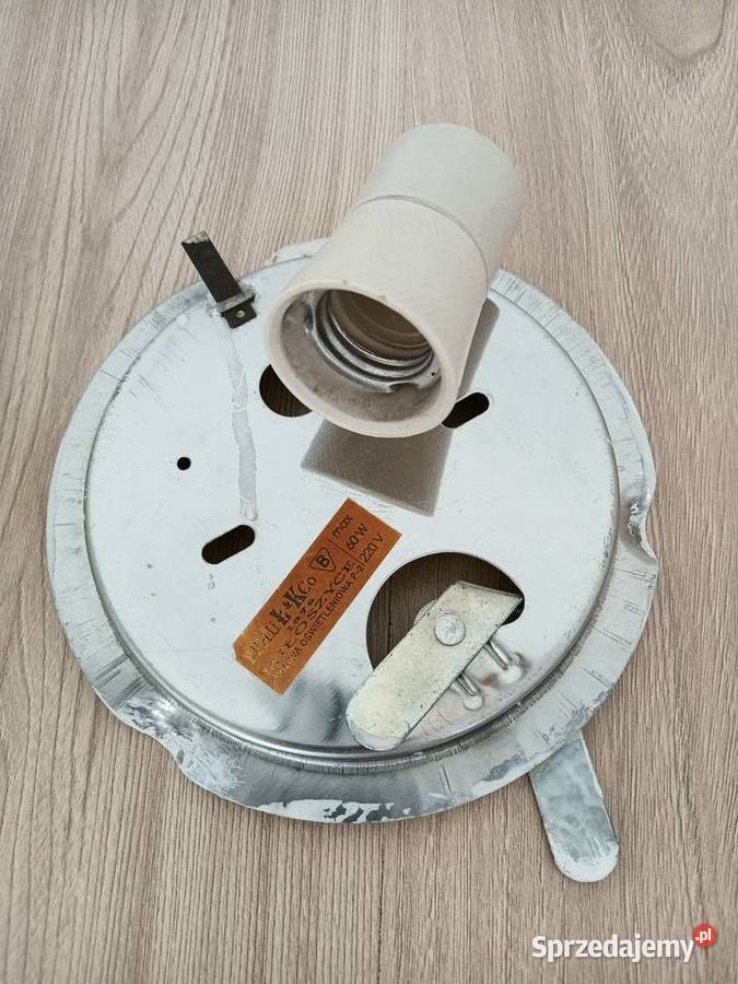 Lampa plafon grzybek kinkiet 20 PRL małopolskie