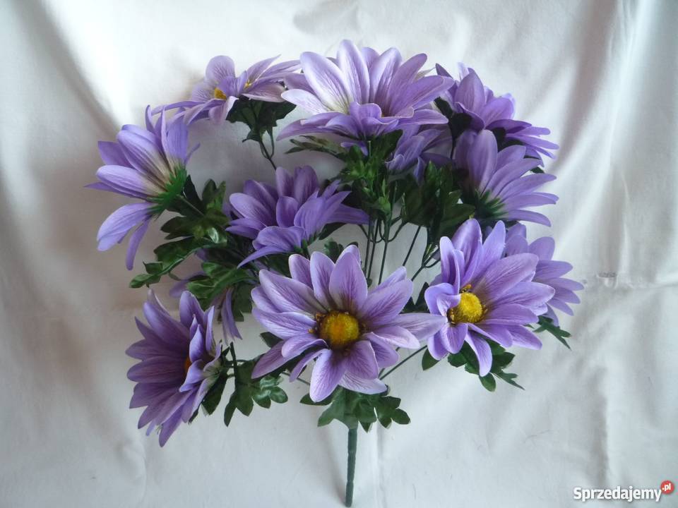 Piękny fiolet 12 sztuk Sztuczny kwiat Bukiet odcienie fioletowego Szczecin