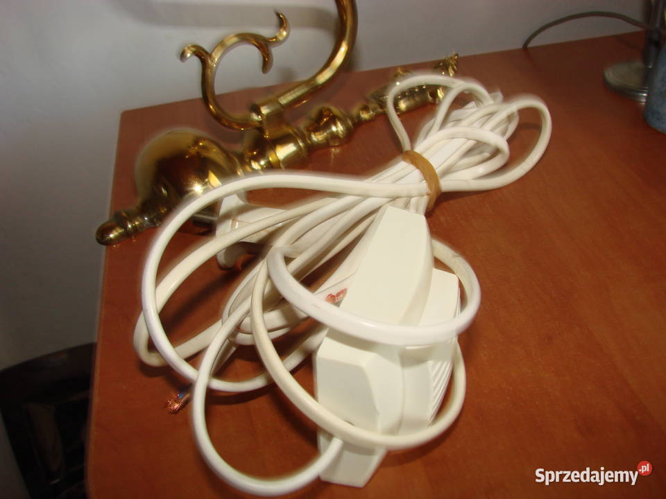 stary mosiężny kinkiet Pruszcz Gdański