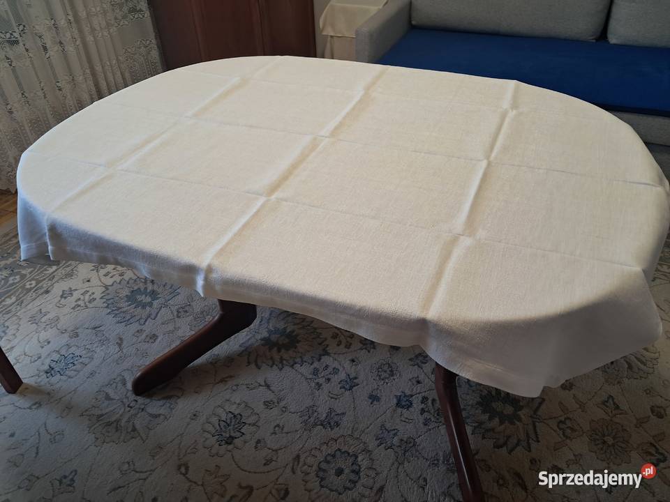 Obrus biały bawełniany 140 x 106 do sprzedania małopolskie Kraków