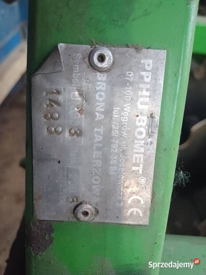 Brona talerzowa Bomet 20m podkarpackie Wydrza