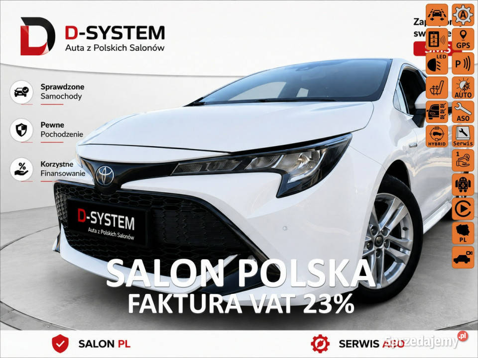 Toyota Corolla 22 Salon Polska 18 HYBRID 1wł z lakier metallic Białystok sprzedam