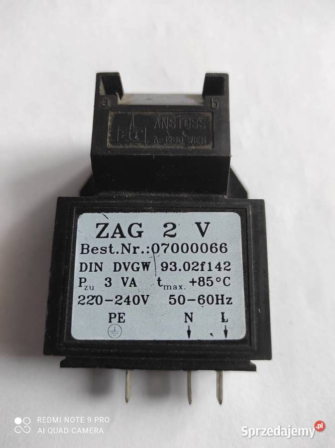 BAXI ZAG 2 V TRANSFORMATOR ZAPLONOWY Liszkowice