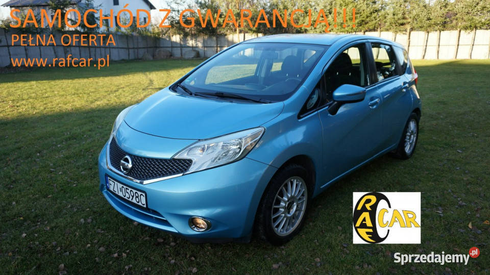 Nissan Note piękny Gwarancja II 2013 lubuskie Zielona Góra