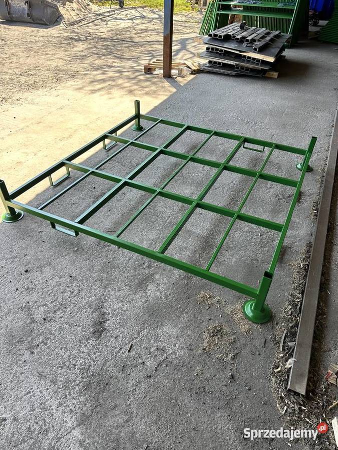 Palety metalowe z nadstawkami podest regał