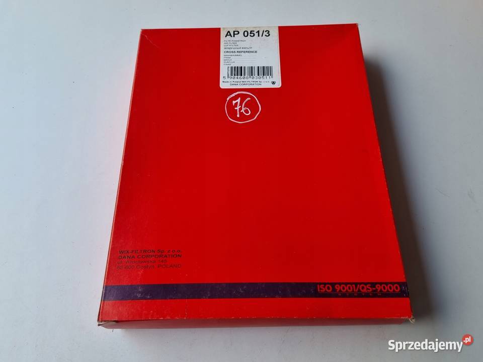 FILTR POWIETRZA AP 0513 AP0513 Opel Astra G 17 osobowe Chełm