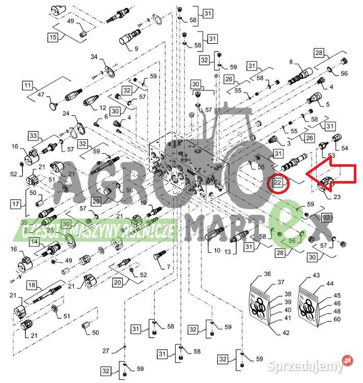 87648728 ZAWÓR CNH dolnośląskie Wichrów sprzedam