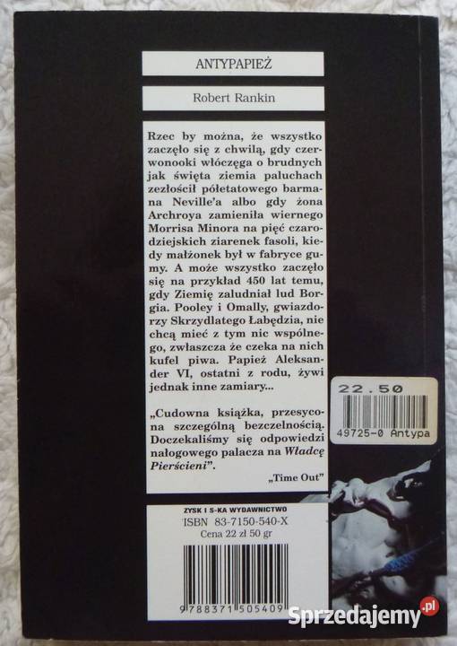 Antypapież Robert Rankin mazowieckie Warszawa