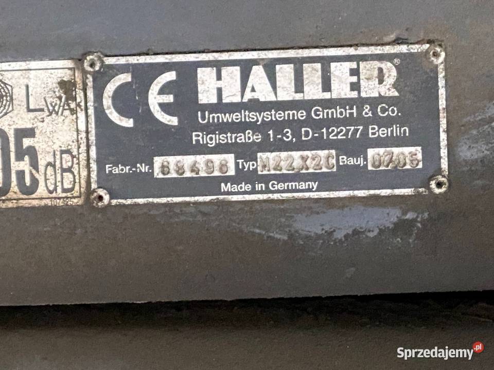 ZABUDOWA trzyosiowa śmieciarki HALLER 22m3 Nowiny sprzedam