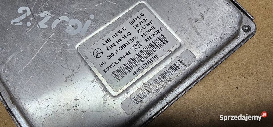 Sterownik silnika mercedes w211 22 cdi osobowe