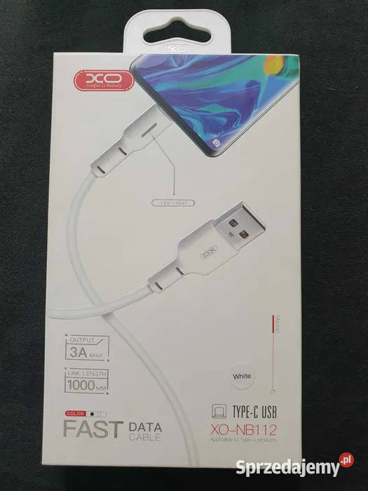 NOWY!!!Kabel USB typ-C  3A Fast Charge OKAZJA