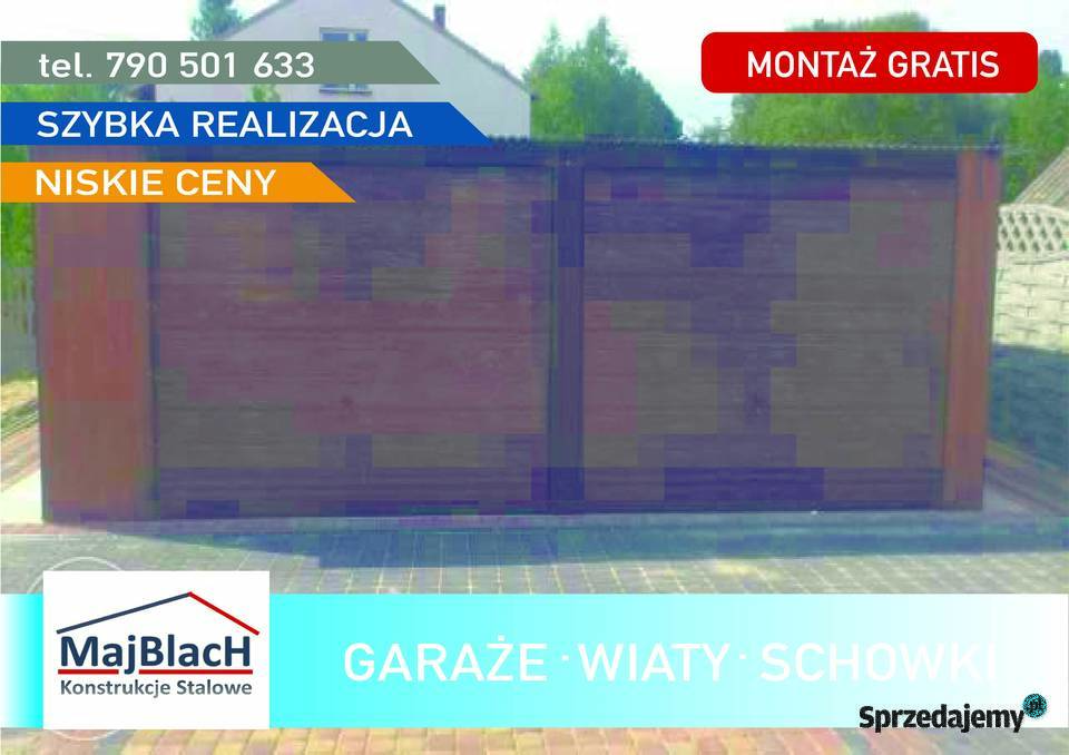 Garaż Blaszany Drewnopodobny Brama Furtka Garaże Jarosław
